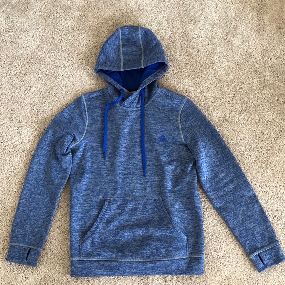 Blue Adidas climawarm hoodie